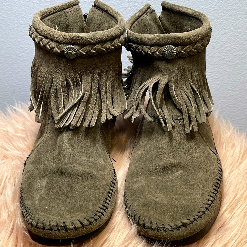Minnetonka Fringe Ankle Boot
